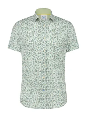 A Fish Named Fred Blouse Short Sleeve Watercolour Dots – Multi Green