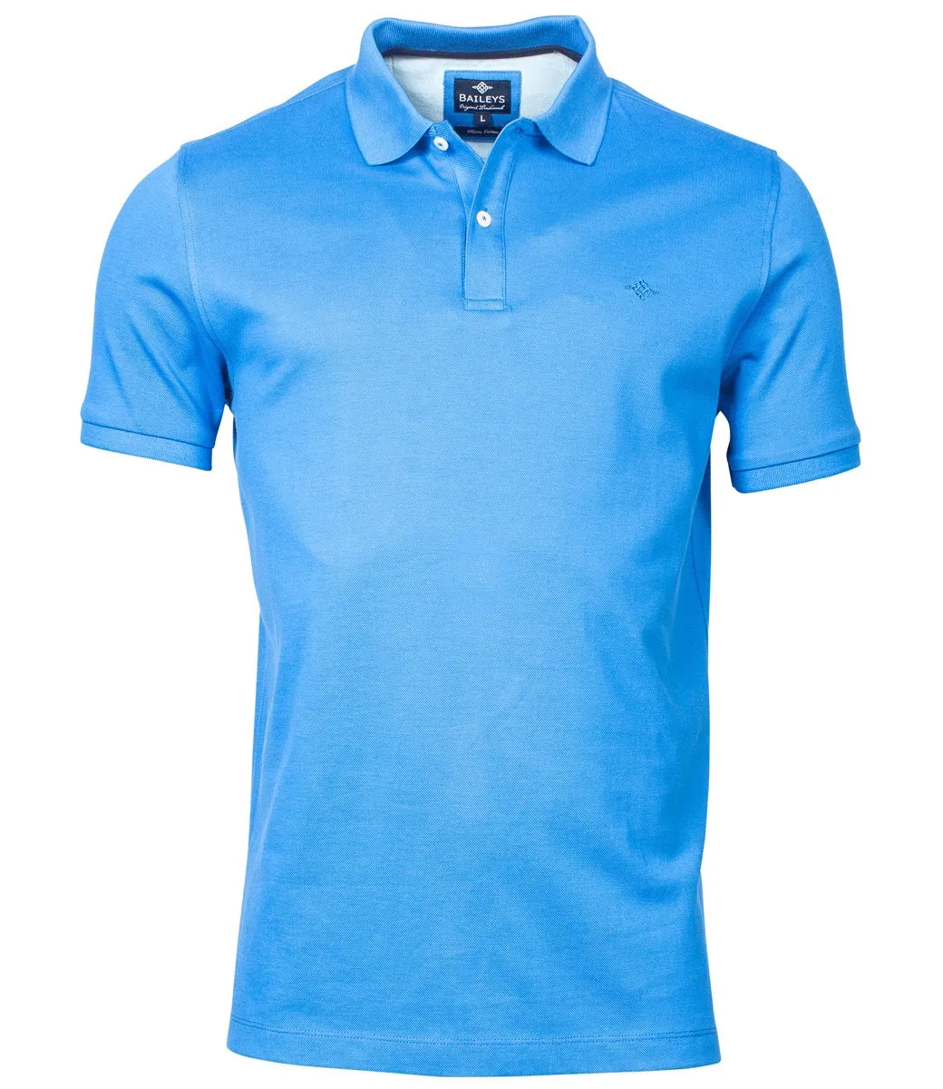 BAILEYS 11527519 HEREN POLO BLAUW PIMA KATOEN