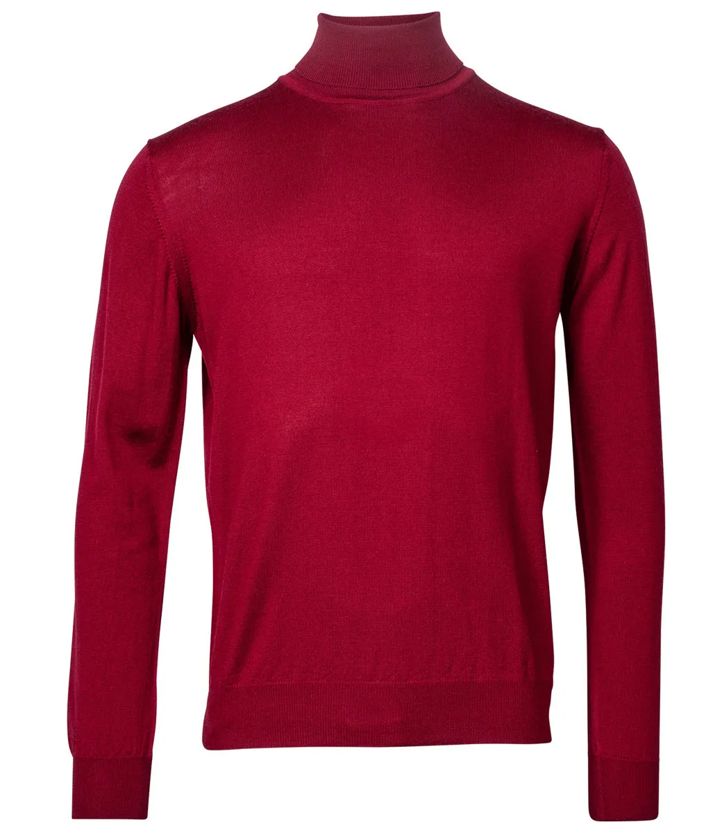 BAILEYS 200069148 HEREN COLTRUI PULLOVER BORDEAUX ROOD ROLL NECK