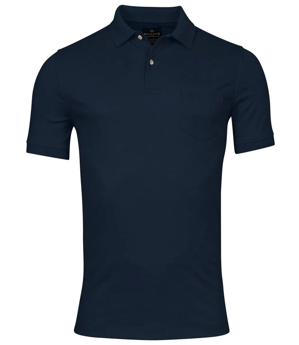BAILEYS 31528069 HEREN POLO DONKERBLAUW NIGHT BLUE BORSTZAK