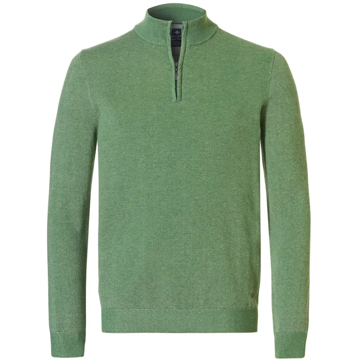 Baileys pullover met rits structuur Groen