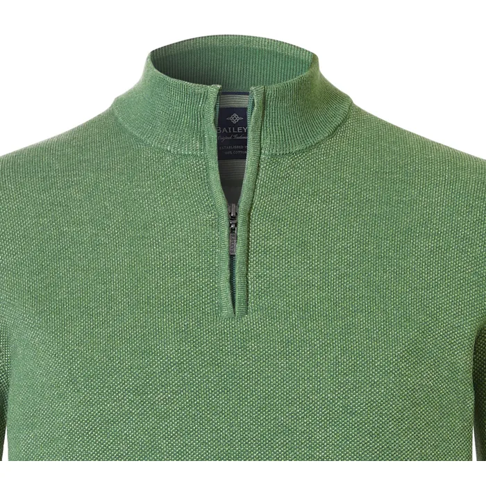 Baileys pullover met rits structuur Groen