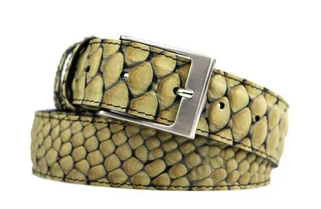 Berkelmans Zulu riem reptile beige Riemen