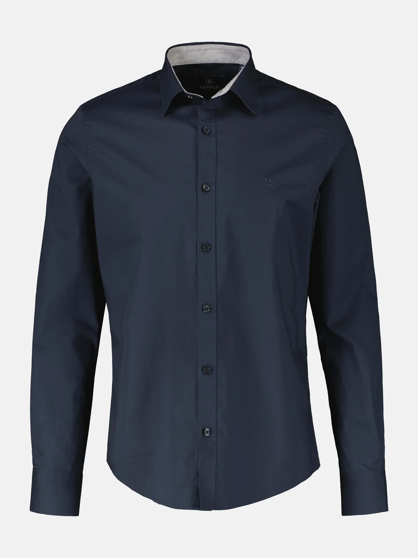 LERROS BASIC POPLIN OVERHEMD  CLASSIC NAVY