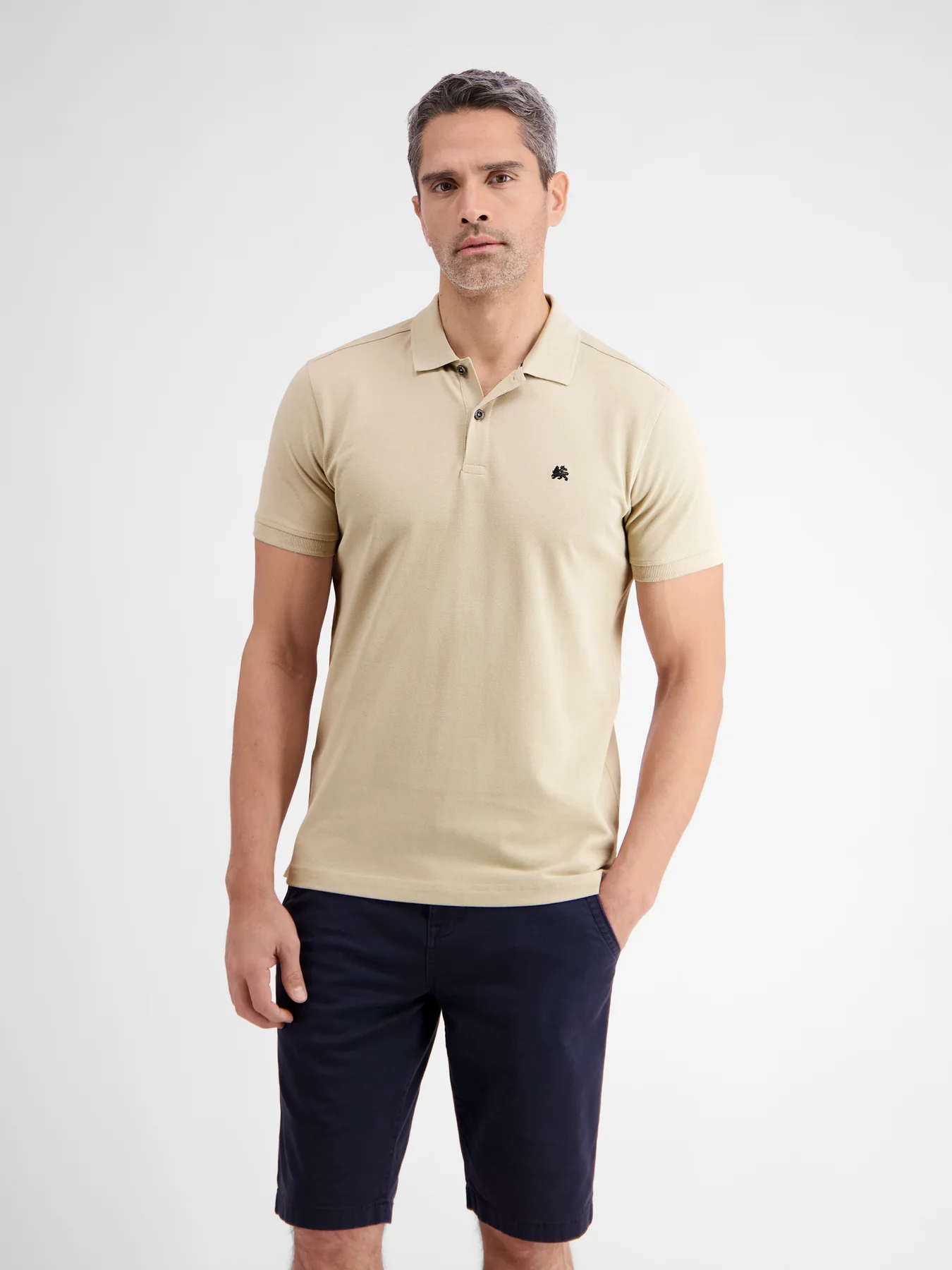 LERROS PIQUé POLOSHIRT  LIGHT DUNE BEIGE