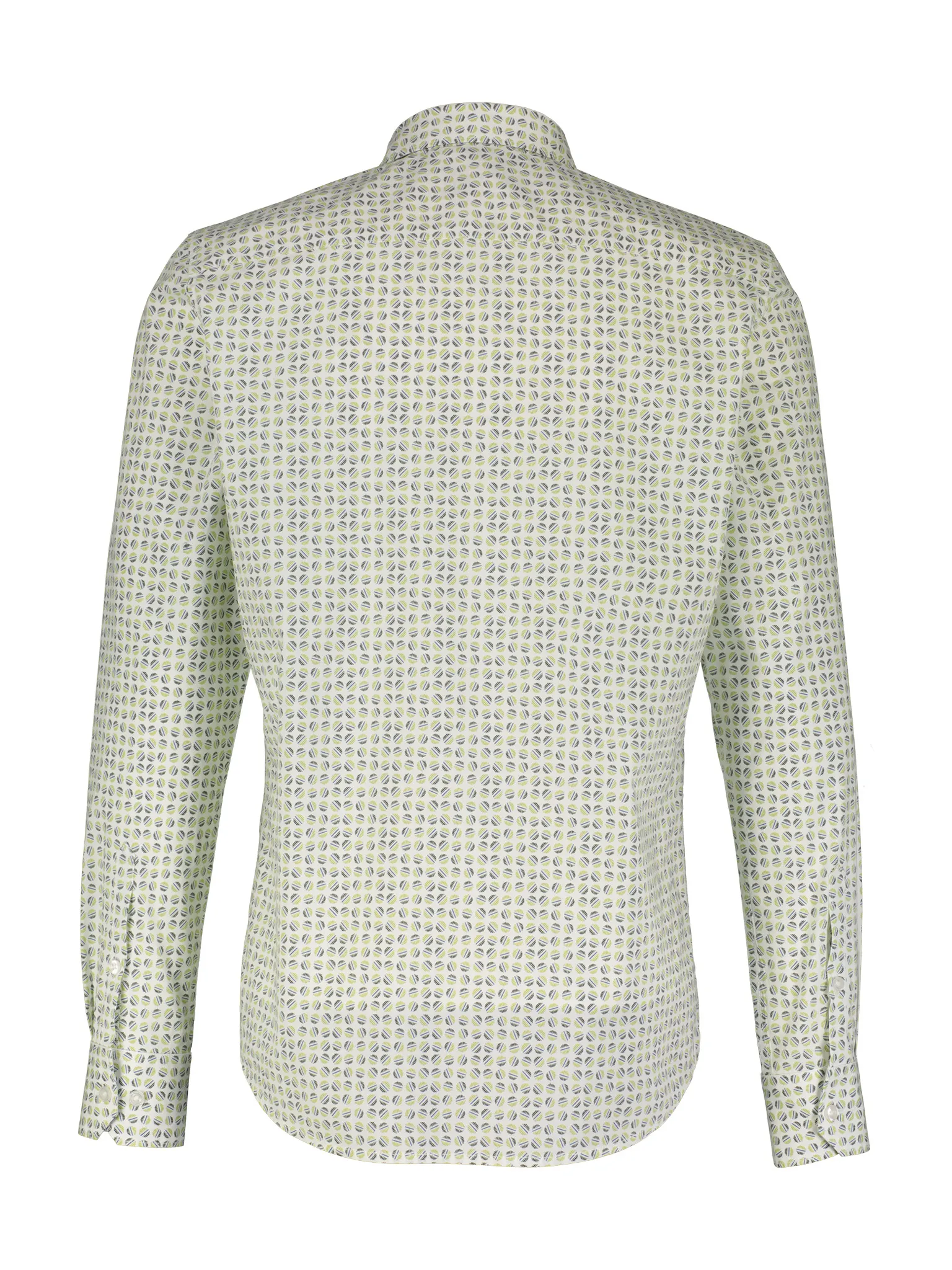 LERROS STRETCH OVERHEMD AOP PRINT  CHILLED OLIVE