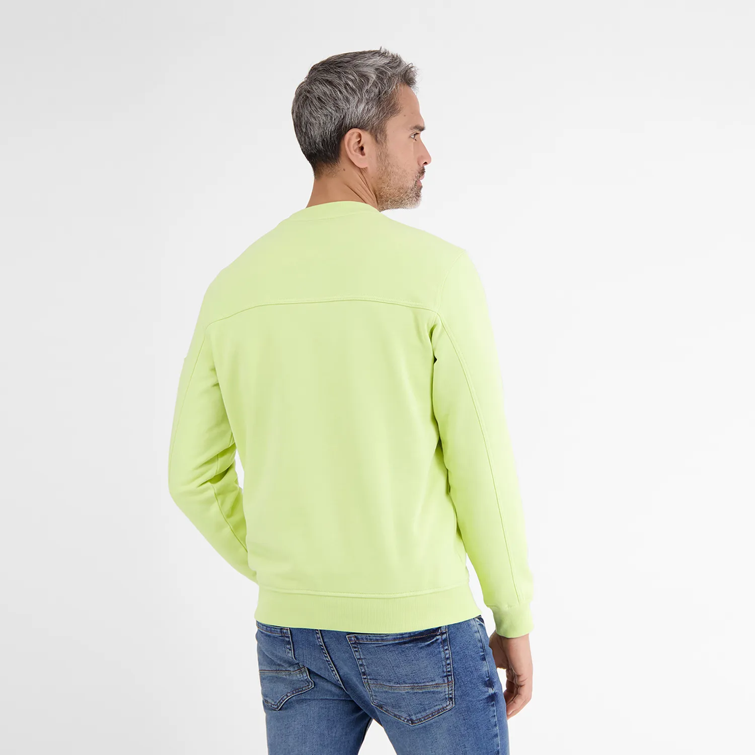LERROS SWEATSHIRT RONDE HALS  LEMON GRASS