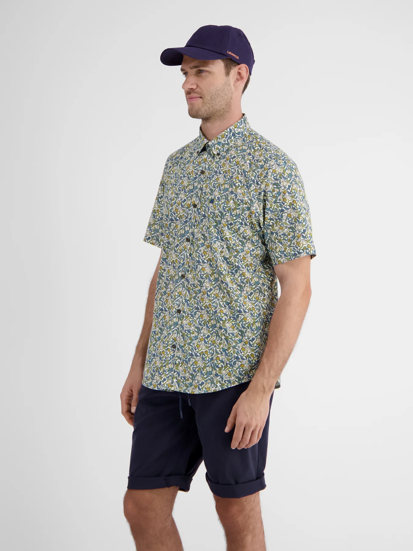 LERROS ZOMERS OVERHEMD KORTE MOUW  MANGO