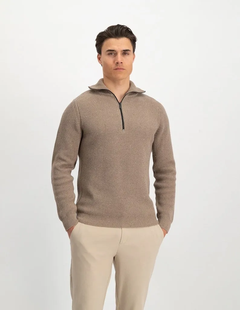 PULLOVER SAINT STEVE 230573  TAUPE MEL 50004